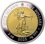 Pièce de monnaie en Argent 5 Dollars g 62.2 (2 oz) Millésime 2025 Greatest US Coins