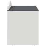 vidaXL Boîte à Jouets Gris et blanc 73 x 33 x 55 cm Bois d'ingénierie