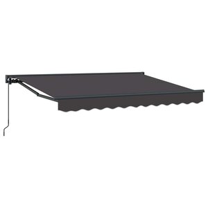 vidaXL Auvent rétractable manuel Anthracite 2 5 x 2 m