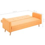 vidaXL Canapé Tissu Orange