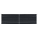 vidaXL Lit surélevé de jardin Anthracite 160x40x45 cm Acier galvanisé