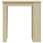 vidaXL Table de bar avec rangement Chêne sonoma 102x50x103 5 cm