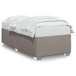 vidaXL Cadre de lit Taupe 90x200 cm Tissu