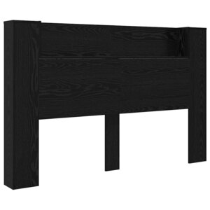 vidaXL Tête de lit Chêne noir 160 x 17 x 104 5 cm Bois d'ingénierie