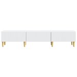 vidaXL Meuble TV Blanc 147 x 34 5 x 30 cm Bois d'ingénierie