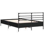 vidaXL Cadre de lit sans matelas noir 140x200 cm