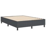 vidaXL Cadre de lit plateforme Gris foncé 140 x 200 cm