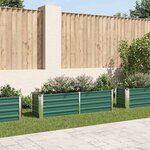 vidaXL Lit surélevé de jardin Acier galvanisé 160x40x45 cm Vert