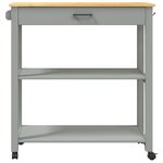 vidaXL Chariot de cuisine MONZA 84x40x90 cm bois massif de pin