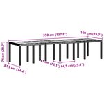 Ensemble de salle à manger de jardin de 15 pièces avec coussins Anthracite Poly Rattan