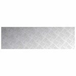 vidaXL Plaques à damier 2 Pièces Argent 100 x 30 cm Aluminium