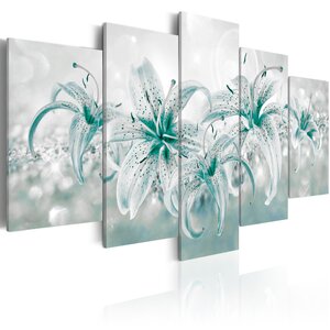 Tableau - sapphire lilies l x h en cm 200x100