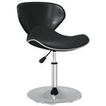 vidaXL Chaises à manger lot de 4 noir similicuir