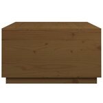 vidaXL Table basse Marron miel 80x80x45 cm Bois massif de pin