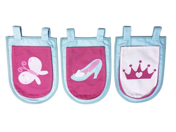 3 Pochettes Pino Princesse 52cm Rose Bleu