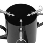 vidaXL Support de sapin de Noël Noir 58x58x21 cm