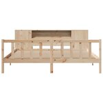 vidaXL Lit bibliothèque sans matelas 180x200 cm bois massif de pin