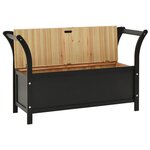 Banc banquette 107 x 45 x 75 5 cm bois de sapin solide noir 02_0010940