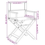 vidaXL Chaises de réalisateur pliables lot de 2 blanc crème tissu