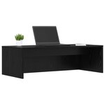 vidaXL Bureau mural Chêne noir 100 x 45 x 30 cm Bois d'ingénierie