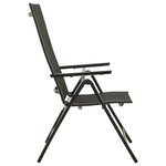 vidaXL Ensemble à manger de jardin 7 Pièces aluminium anthracite