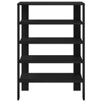 vidaXL Étagère à chaussures noir 61x32x87 5 cm bois d'ingénierie