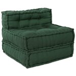 vidaXL Canapé modulaire vert 70x70x54 tissu