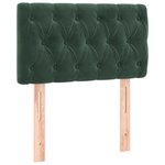 vidaXL Tête de lit Vert foncé 80x7x78/88 cm Velours