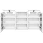 vidaXL Ensemble de Meubles de Salle de Bain 3 Pièces 126 x 16 x 62.5 cm