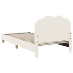 vidaXL Cadre de lit pour enfants avec tête de lit Crème 80 x 200 cm