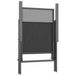 vidaXL Ensemble à manger de jardin 3 Pièces anthracite acier