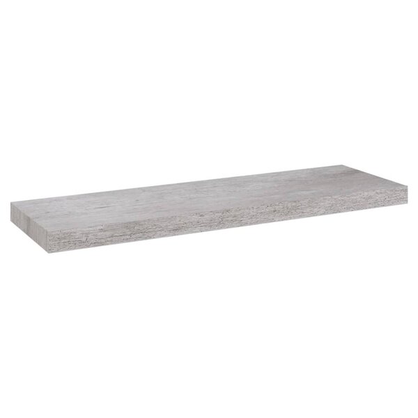 vidaXL Étagère murale flottante Gris béton 80x23 5x3 8 cm MDF
