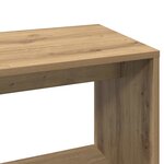vidaXL Bureau d'angle chêne artisanal 200 5x50x76 cm bois d'ingénierie