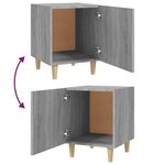 vidaXL Table de chevet Sonoma gris Bois d'ingénierie