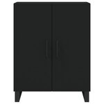 vidaXL Buffet haut Noir 69 5x34x180 cm Bois d'ingénierie