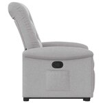 vidaXL Fauteuil inclinable gris nuage tissu