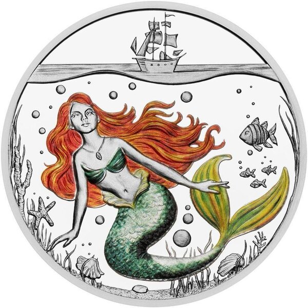 Pièce de monnaie en Argent 1 Dollar g 29 Millésime 2025 LITTLE MERMAID