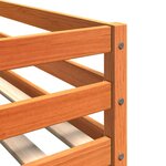 vidaXL Lit superposé sans matelas cire marron 75x190 cm pin massif