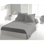 Drap plat microfibre 82 g - 240 x 300 cm - Gris clair