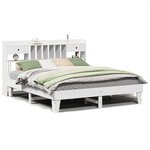 vidaXL Cadre de lit sans matelas blanc 180x200 cm bois massif de pin