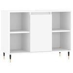 vidaXL Ensemble de meubles salle de bain 3 Pièces blanc bois d'ingénierie
