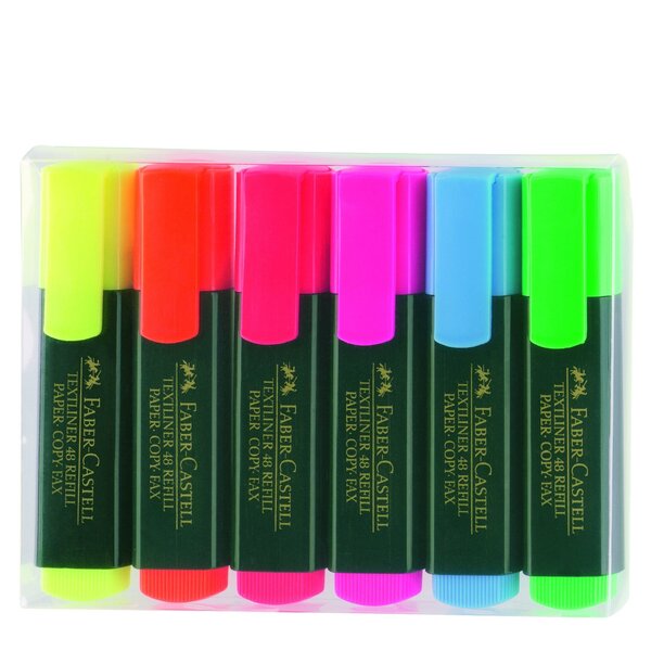 Surligneur 'TEXTLINER 48 Refill' Pack de 6 x 5 FABER-CASTELL