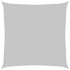 vidaXL Voile d'ombrage gris clair 2 5x2 5 m 100  polyester oxford