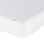 vidaXL Lit Viana avec matelas blanc 160x200 cm similicuir