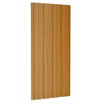 vidaXL Panneaux de toiture 12 Pièces acier galvanisé naturel 100x45 cm