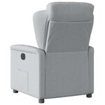 vidaXL Fauteuil inclinable Gris clair Tissu