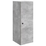 vidaXL Armoire Murale 33 x 34 5 x 90 cm Bois d'ingénierie Gris béton