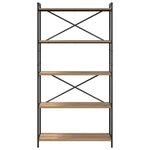 vidaXL Bibliothèque chêne artisanal 80 x 30 x 153 cm Bois d'ingénierie