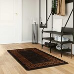 vidaXL Coureur de Tapis MARSA Noir 100 x 150 cm Polyester et PVC