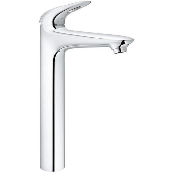 GROHE Mitigeur lavabo monocommande Eurostyle 23570003 - Bec fixe - Limiteur de température - Economie d'eau - Chrome - Taille XL